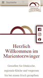 Mobile Screenshot of marientorzwinger.de