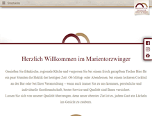 Tablet Screenshot of marientorzwinger.de